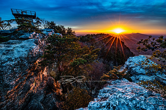 Christmas Eve Sunset from Moore's Knob