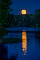 Moonrise at Salem Lake
