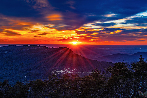 Sunrise with the Hanging Rock